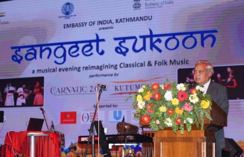 The Embassy organized a music concert, “Sangeet Sukoon” on 20 January 2023