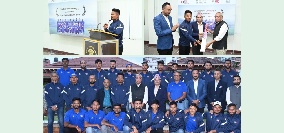 Handing over of professional sporting equipment to Nepal National Cricket Team (26 Oct 2023)