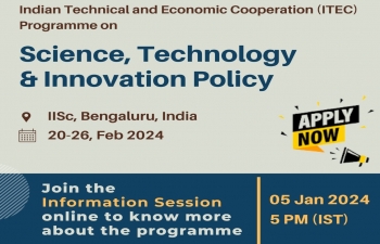 Information Session on ITEC course: Science, Technology, and Innovation Policy